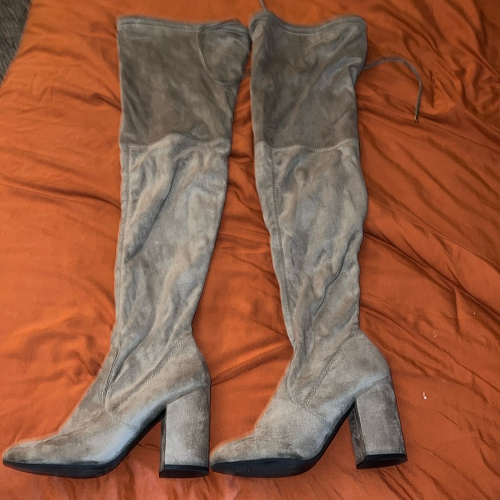 Woman thigh high boots